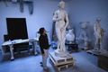 トルロニア家の古代彫刻コレクションの修復作業の様子。伊ローマで（2020年2月12日撮影）。(c)FONDAZIONE TORLONIA / TORLONIA FOUNDATION / AFP / ALBERTO PIZZOLI