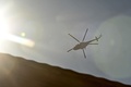 インド・スリナガル上空を飛行するインド空軍機（2020年9月2日撮影）。(c)Tauseef MUSTAFA / AFP