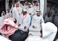 アラブ首長国連邦（UAE）のドバイ（Dubai）で、新しく開業した路面電車（トラム）の開業式に出席する同首長国のハムダン皇太子（Sheikh Hamdan、2014年11月11日撮影）。(c)AFP/HO/MEDIA OFFICE OF SHEIKH MOHAMMAD BIN RASHID AL MAKTOUM