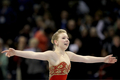 フィギュアスケート全米選手権（%%AT&amp;T U.S. Figure Skating Championships 2010%%）女子シングル・フリースケーティング（FS）。合計200.11点で優勝したレイチェル・フラット（%%Rachael Flatt%%）。（2010年1月23日撮影）(c)AFP/Getty Images/Matthew Stockman