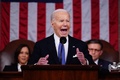 米議会で一般教書演説に臨んだジョー・バイデン大統領（2024年3月7日撮影）。(c)AFP/Mandel NGAN / AFP