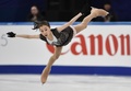 フィギュアスケート四大陸選手権、女子シングル・ショートプログラム（SP）の演技に臨むエリザベト・トゥルシンバエワ（2017年2月16日撮影）。(c)AFP/KIM DOO-HO