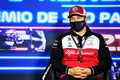 今季限りでF1を引退するアルファロメオのキミ・ライコネン（2021年11月11日撮影）。(c)Rudy CAREZZEVOLI / POOL/ AFP