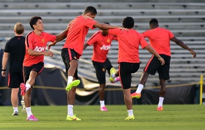 マンU香川ら、ギャラクシー戦控え調整