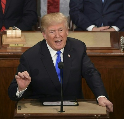 トランプ大統領、北朝鮮が「米本土を近いうちに脅かす」 一般教書演説