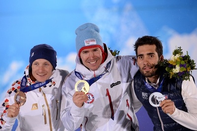 スベンセンが写真判定でバイアスロン男子15キロ制す、ソチ五輪