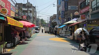 韓国の伝統市場、記録的猛暑で客足激減…売り上げ減と電気代増が二重苦
