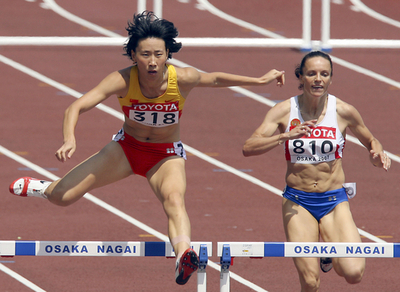 ハン・シャオシャオ 女子400メートルハードル準決勝へ