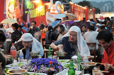 鍋フェスティバルが大盛況、重慶市