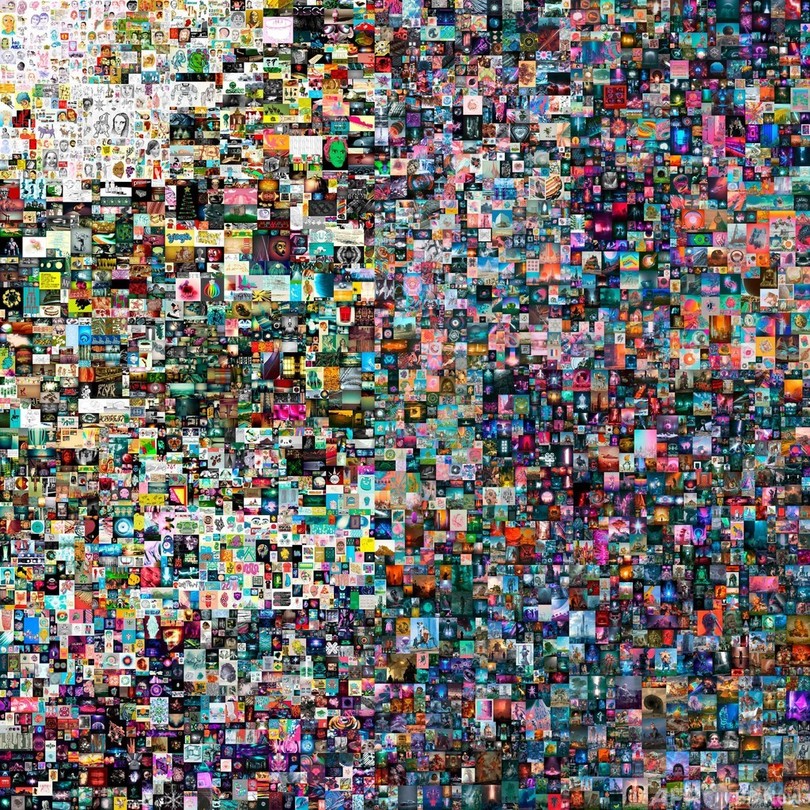 デジタルアート、75億円で落札 NFTで史上最高額
