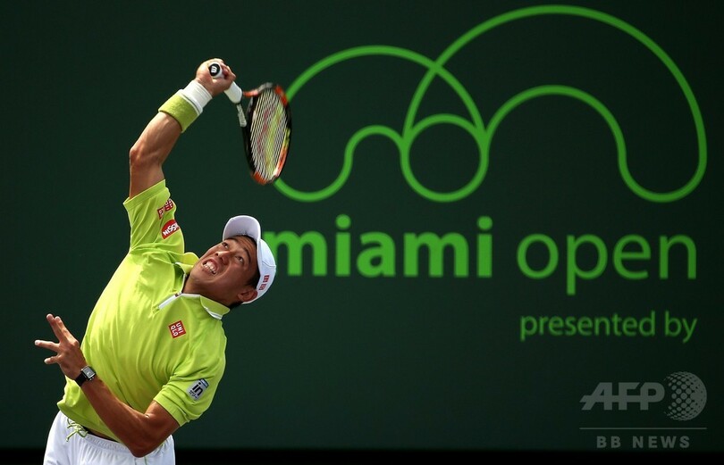 錦織、ユーズニー退け初戦突破 マイアミ・オープン