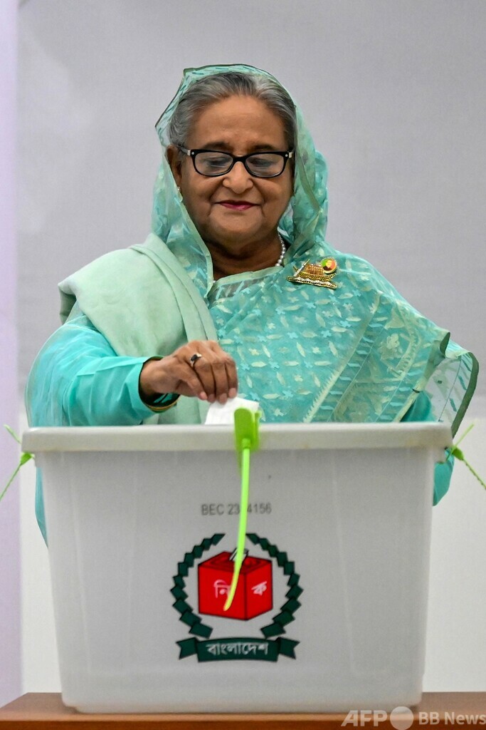 ハシナ・バングラデシュ首相、通算5期目へ 総選挙で与党勝利