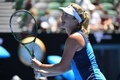 全豪オープンテニス、女子シングルス準々決勝。試合に臨むココ・バンダウェイ（2017年1月24日撮影）。(c)AFP/WILLIAM WEST