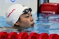 第16回世界水泳選手権、競泳女子200メートルバタフライ決勝を制した星奈津美（2015年8月6日撮影）。(c)AFP/ALEXANDER NEMENOV
