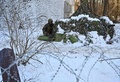 ウクライナ北部プリピャチで行われた軍事訓練（2022年2月4日撮影）。(c)Sergei Supinsky / AFP