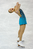 フィギュアスケート四大陸選手権2009（%%ISU Four Continents Figure Skating Championships 2009%%）女子シングル・フリースケーティング（FS）で2位の117.01点を記録し、合計183.91点で総合3位に入ったカナダのジョアニー・ロシェット（%%Joannie Rochette%%）。（2009年2月6日撮影）(c)AFP/Getty Images/Matthew Stockman