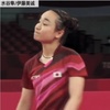 試合で勝利した伊藤美誠選手（2021年7月30日提供）。(c)CGTN Japanese