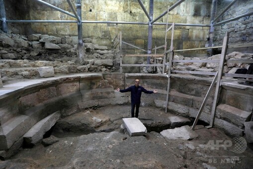 嘆きの壁」で初の古代ローマの建造物発掘、円形劇場か エルサレム 写真