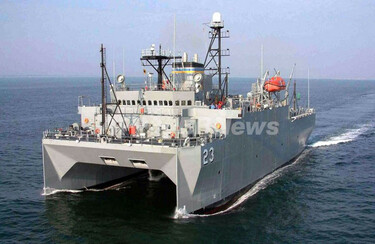 中国艦船、米海軍調査船に妨害行為 南シナ海の公海上 写真1枚 国際
