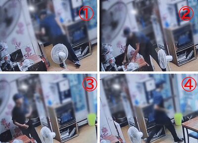 食い逃げ＋携帯窃盗…韓国・防犯カメラがとらえた手慣れた犯行