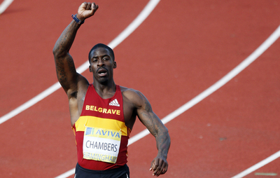 チェンバース 代表選考会男子100メートルを制し望みをつなぐ