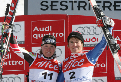 女子スーパー大回転・第6戦 スターとフィッシュバハーが同タイムで初優勝