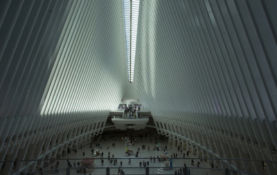 9.11跡地隣で白く輝く駅舎「オキュラス」 米NY