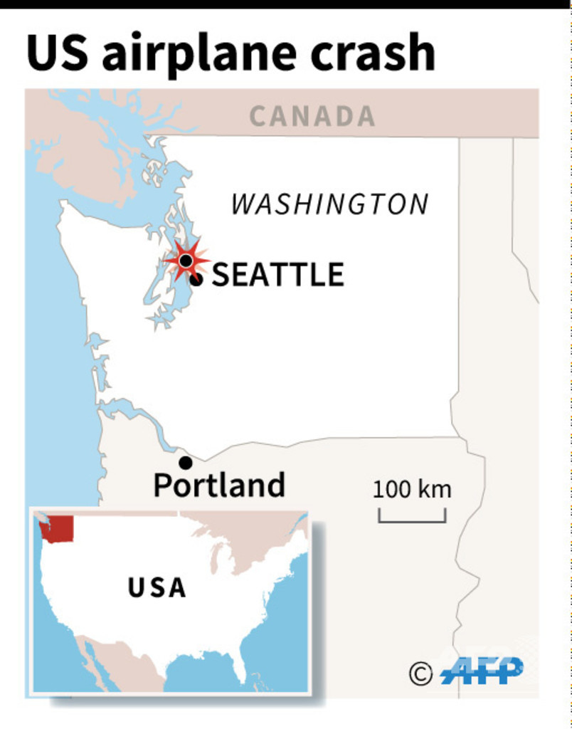 自殺試みた男が旅客機盗んで墜落させる、戦闘機が緊急発進 米シアトル