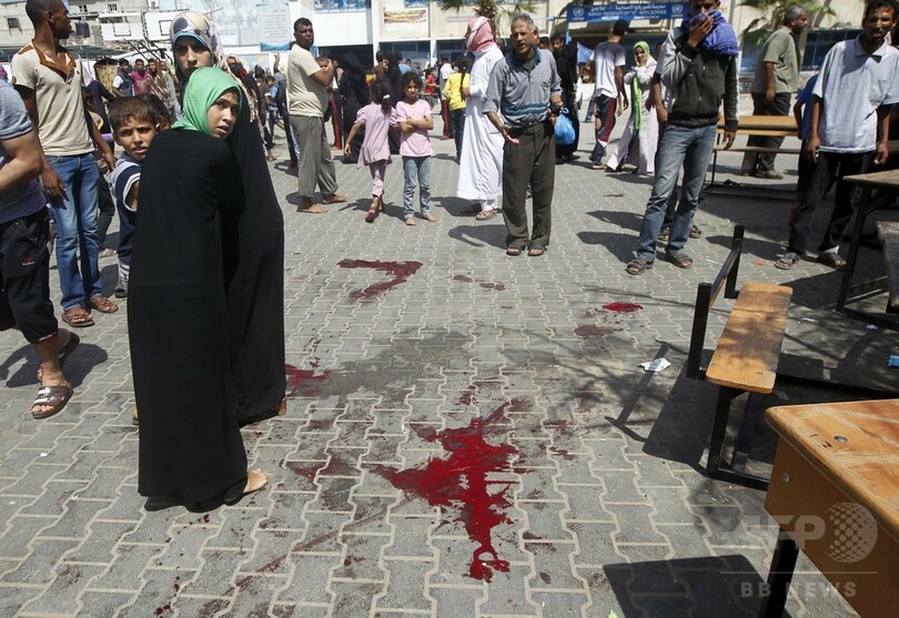 ガザ国連学校にまた攻撃、10人死亡 事務総長「犯罪行為」と非難