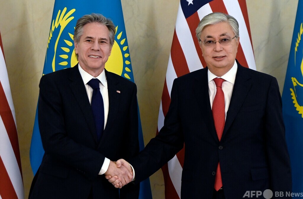 米はカザフの主権を支持 ブリンケン国務長官 写真10枚 国際ニュース：AFPBB News