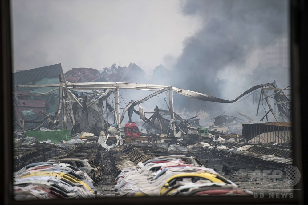 中国・天津の大爆発、死者85人に 写真3枚 国際ニュース：AFPBB News