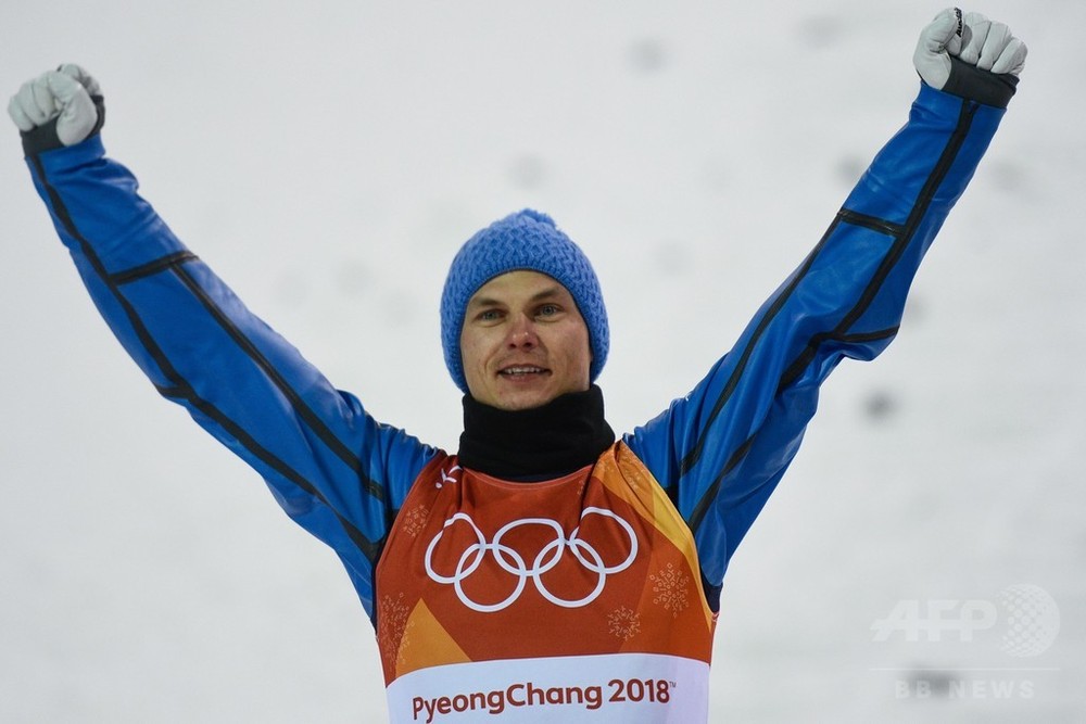 アブラメンコがウクライナ第1号の金 平昌五輪男子エアリアル 写真3枚 国際ニュース Afpbb News