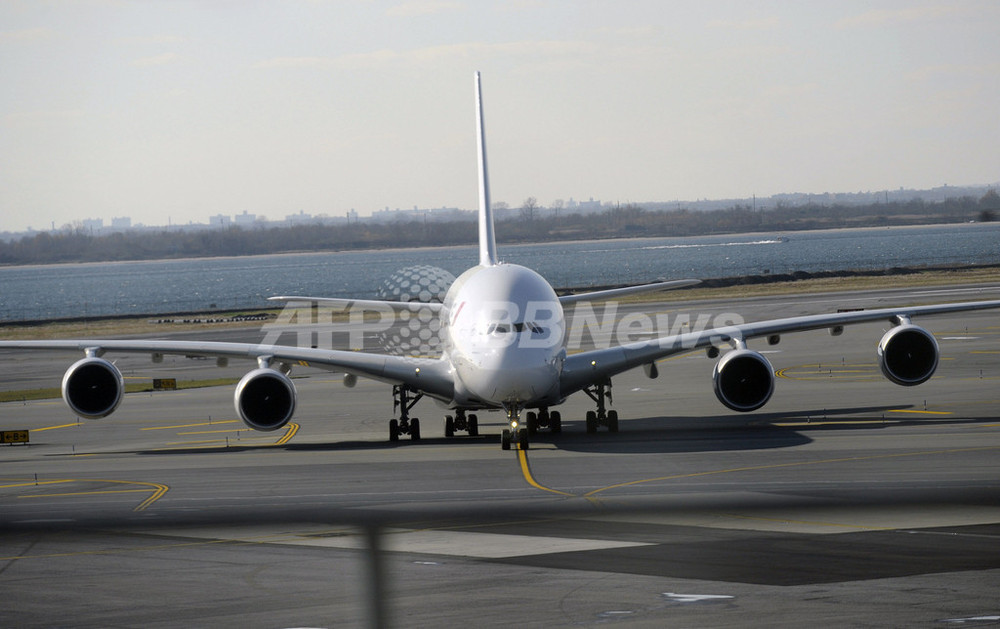 エールフランスのA380型機、初めて米国に着陸 写真4枚 国際ニュース