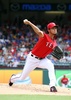 14MLB、テキサス・レンジャーズ（Texas Rangers）対ミネソタ・ツインズ（Minnesota Twins）。先発登板するダルビッシュ有（Yu Darvish、2014年6月28日撮影）。(c)AFP/Getty Images/Rick Yeatts