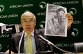 エチオピアの首都アディスアベバ（Addis Ababa）にあるアフリカ連合（African Union、AU）本部で記者会見を行い、日中関係に関する見解を示した解暁岩（Xie Xiaoyan）駐エチオピア中国大使（2014年1月15日撮影）。(c)AFP/Carl de Souza