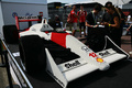 24F1第16戦イタリアGP予選。レゴブロックで作ったマクラーレン時代のアイルトン・セナ氏のマシン（2024年8月31日撮影）。(c)Andrej ISAKOVIC/ AFP