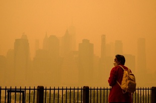 米NY、カナダ山火事の煙で大気汚染 首都も影響
