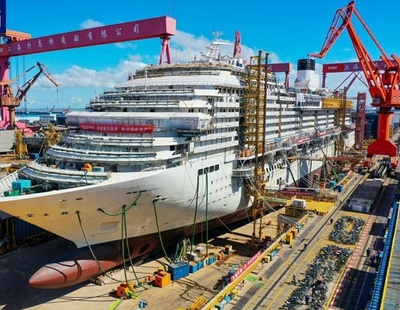 中国の国産大型クルーズ船2隻目が正式に起工