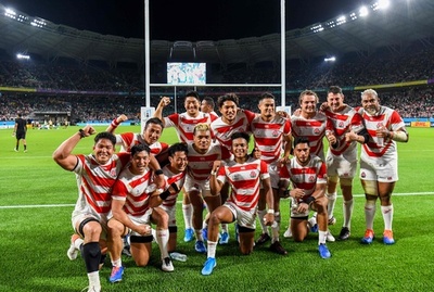 【写真特集】日本がアイルランド相手に大番狂わせ、ラグビーW杯