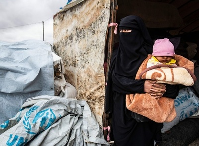 IS戦闘員家族らシリア人500人超、避難民キャンプから退去