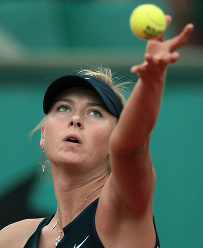 シャラポワ 全仏4回戦で敗退