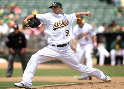 アスレチックスのブレイデンが完全試合