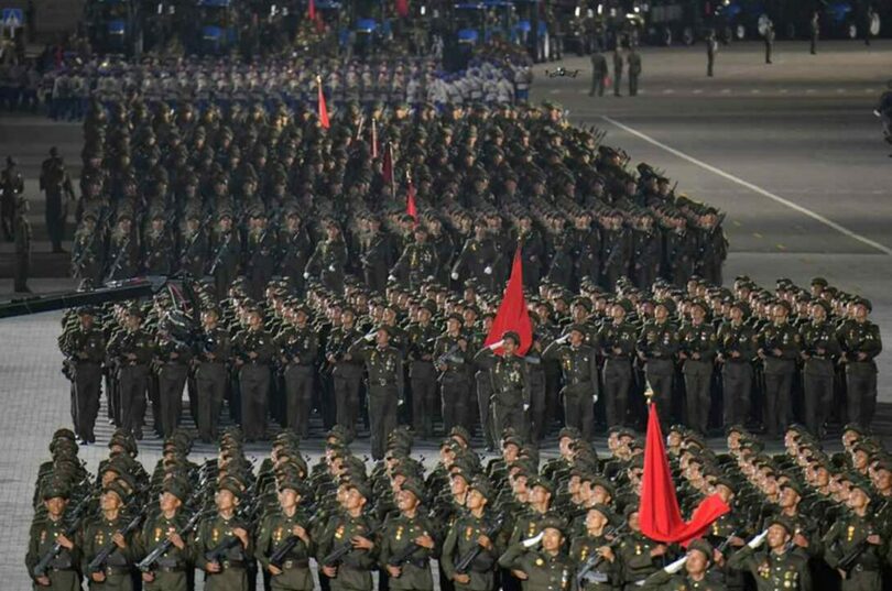 2023年9月の北朝鮮建国75年の軍事パレード＝労働新聞(c)KOREA WAVE