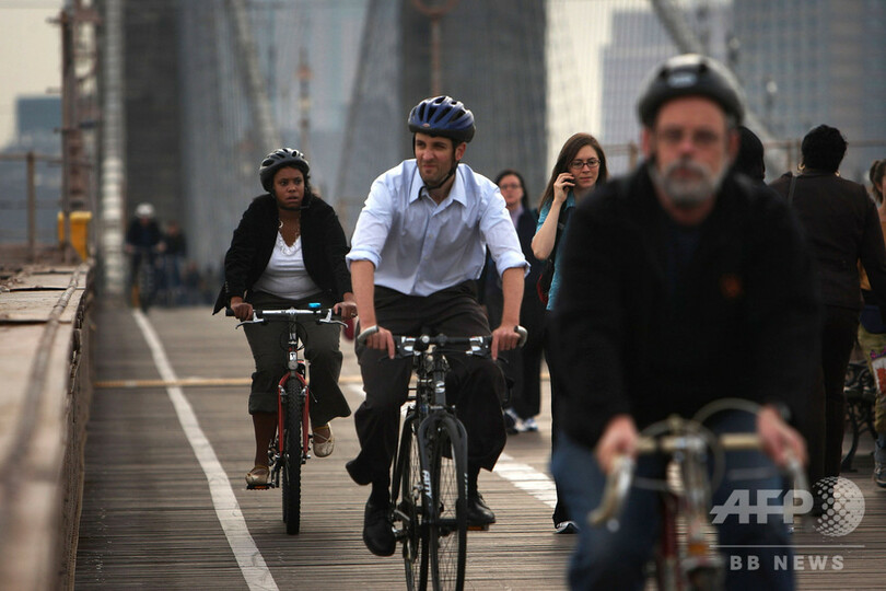 米ny 自転車用レーン拡張に63億円 死亡事故急増で 写真1枚 国際ニュース Afpbb News