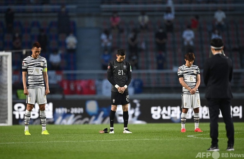 故・柳氏にささぐ5発 韓国大勝で首位快走 W杯アジア2次予選