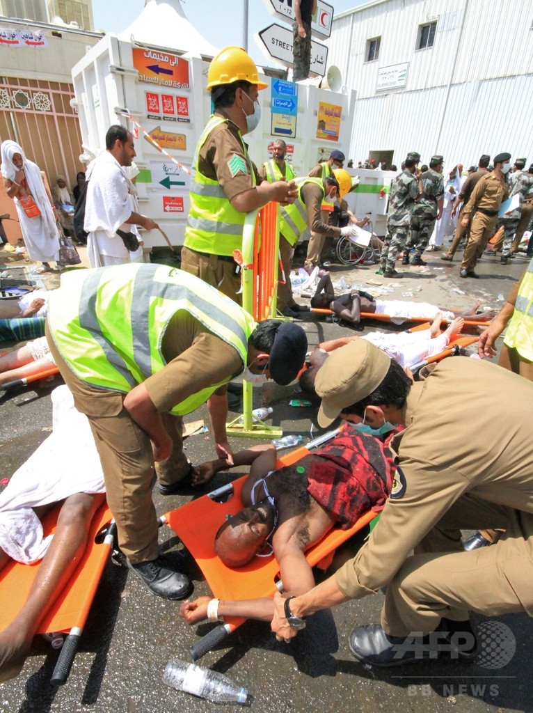 サウジ将棋倒し、死者717人に 大巡礼で史上最悪規模の事故