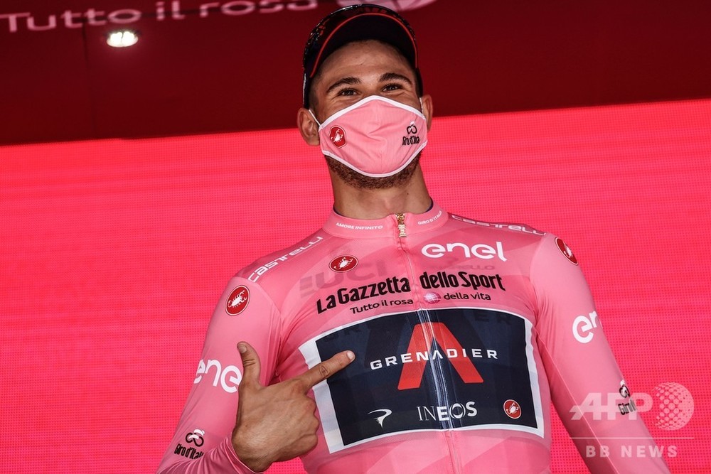 今日のジロ 世界王者ガンナが開幕s制す ピンクジャージーに歓喜 写真5枚 国際ニュース Afpbb News
