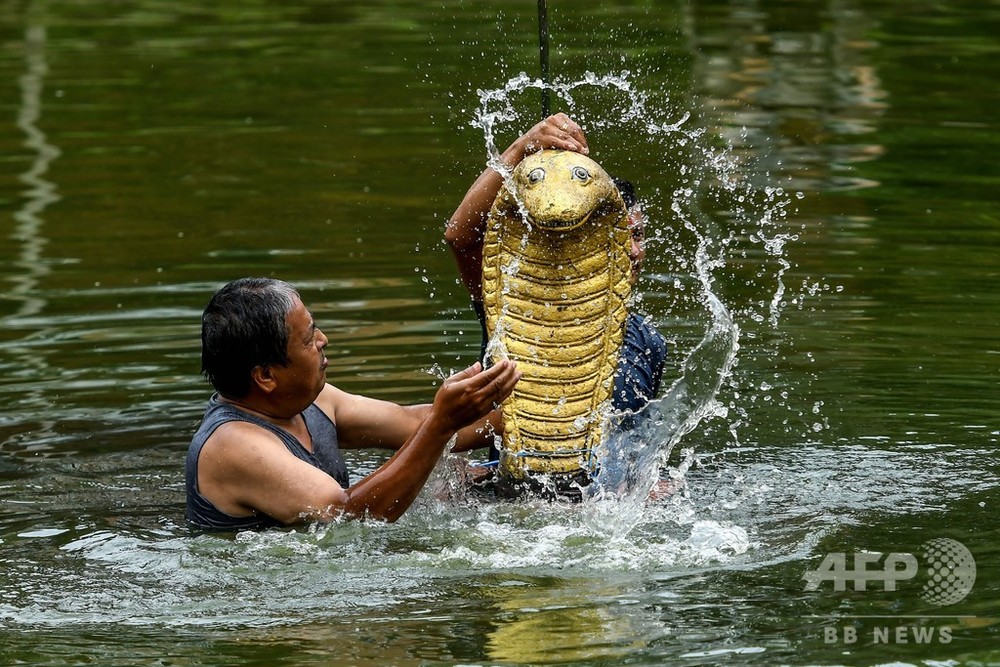 今日の1枚 今年も祈る 蛇の神様に 写真3枚 国際ニュース Afpbb News