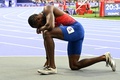 パリ五輪、陸上男子200メートル決勝。レースを終えた米国のノア・ライルズ（2024年8月8日撮影）。(c)Jewel SAMAD / AFP