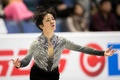 17-18フィギュアスケートグランプリ（GP）シリーズ第2戦、スケート・カナダ、男子シングル・ショートプログラム。演技に臨む宇野昌磨（2017年10月27日撮影）。(c)AFP/Geoff Robins